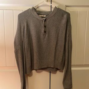 PacSun gray sweater with buttons